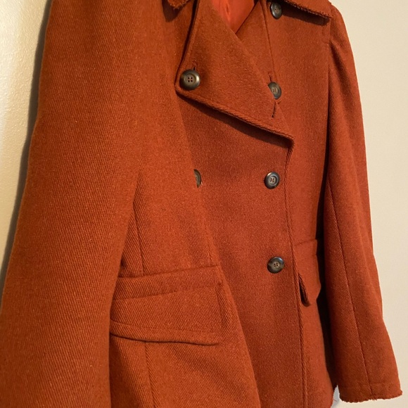 Be Double-Breasted Rust Coat - Picture 4 of 11